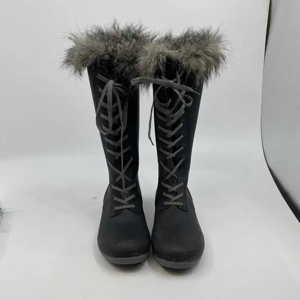 LaCrosse Black Rain Boots | Women’s Size 11 with Fur Trim